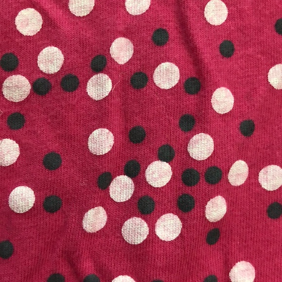 Polka Dot Collared V-Neck Tee - Picture 3 of 8